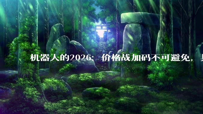 机器人的2026：价格战加码不可避免，具身智能概念落地成关键_人形_租赁_行业