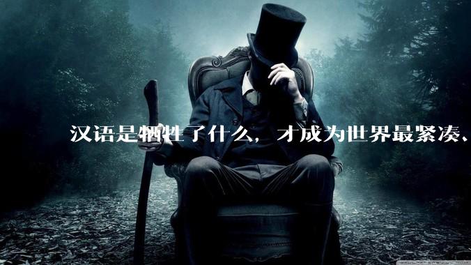 汉语是牺牲了什么，才成为世界最紧凑、最高效的语言？