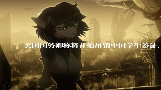 美国国务卿称将开始吊销中国学生签证，包括在关键领域学科学生，影响有多大？在美中国留学生该怎样应对？